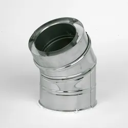 Dubbelwandige rookgasbocht 30°, Ubbink Ubitherm, 225/175mm
